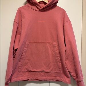 Acne Coral Pink Hooded Sweatshirt